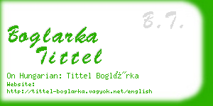 boglarka tittel business card